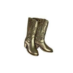 Vintage 1979 BBB BARON Cowboy Boots Solid Brass Buckle Western Rodeo Texas Ranch